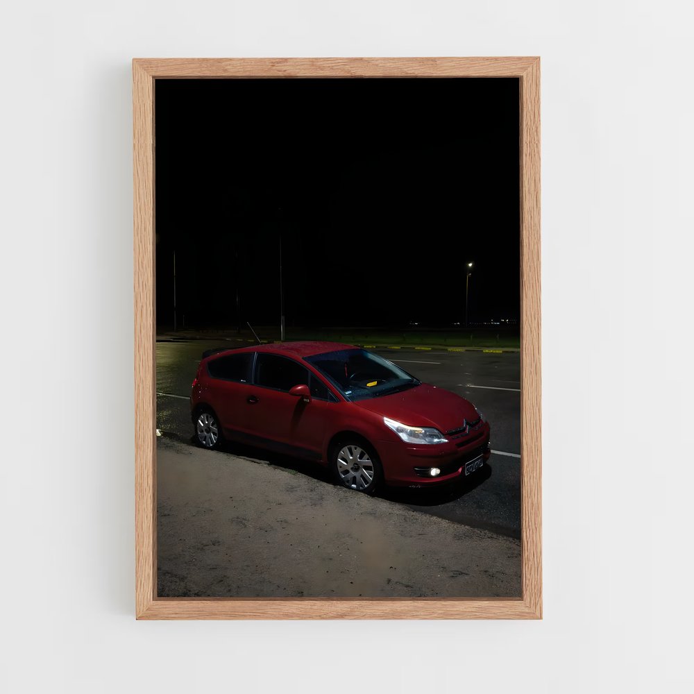 Poster Nuit Rouge – affiche Citroën (vue 4)